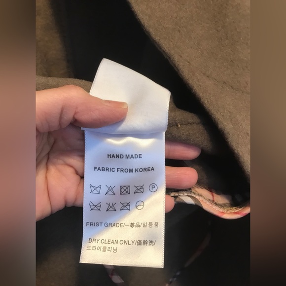 Korean style Handmade coat size M- Militare Army color. - Picture 4 of 7